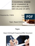 Report Writing