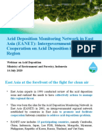 Acid Deposition Monitoring Network in East Asia (EANET) : Intergovernmental Cooperation On Acid Deposition in Asia Region