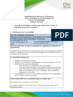 Guía de Actividades y Rúbrica de Evaluación - Unidad 1 - Paso 2 - Estudio de Los Contenidos de La Unidad 1