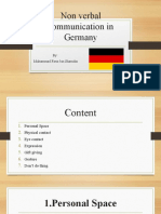 German Non Verbal Communication and Body Language
