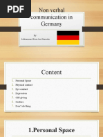 German Non Verbal Communication and Body Language