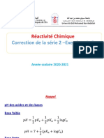 Correction de La Serie 2 -Réactivité Chimique-Exercices 1-5-37d21fa0cdd88ae435cead2cd198ef15