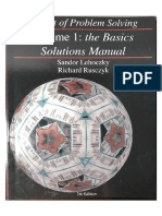 The Art of Problem Solving Volume 1 The Basics Solutions Manual by Richard Rusczyk, Sandor Lehoczky
