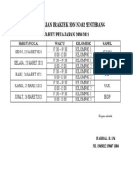 Jadwal Ujian Praktek SDN No