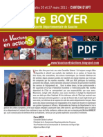 Notre Projet Pour Le Canton - Pierre Boyer