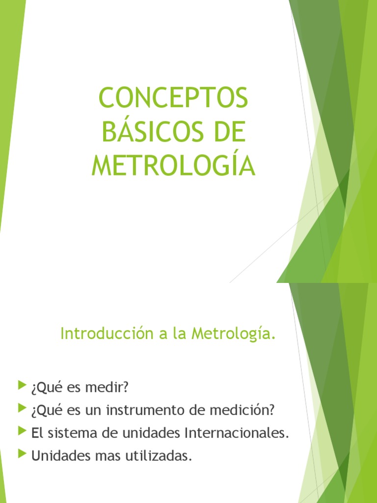Clase 2 Conceptos Basicos de Metrologia | PDF | Medición | Kilogramo