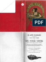 60587361 El Arte Culinario Libro Antiguo Tratado Practico y Completo de Cocina Pasteleria y Reposteria