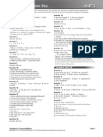 Workbook Answer Key Unit 1: Top Notch 1, Second Edition