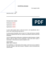 Estatística Aplicada: Aulas, Provas e Conteúdo