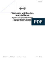 Wastewater and Biosolids Analysis Manual