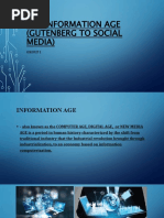 The Information Age (Gutenberg To Social Media) : Group 1