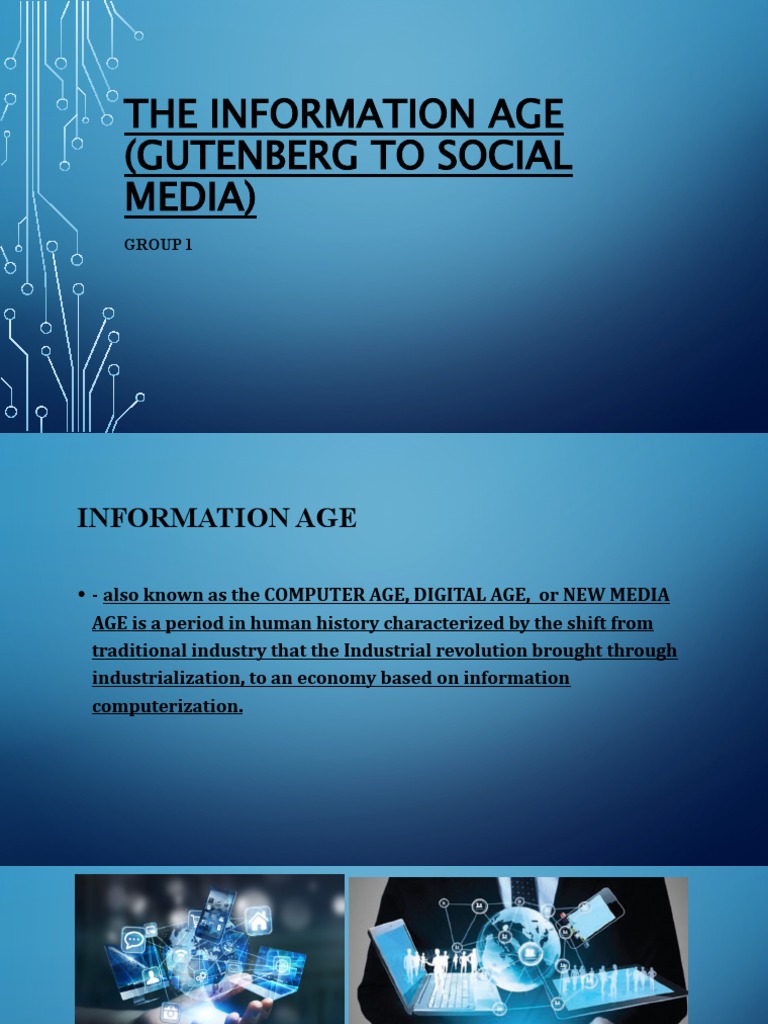 Evolution of the Information Age | PDF | Media (Communication) | Social ...