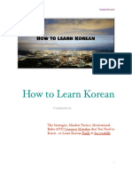 How to Learn Korean