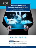 The 12 Best Practices in Contract Management