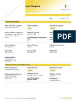 Certi Cate of Insurance Template: Policy Information