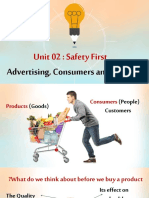 Unit 02: Safety First: Advertising, Consumers and Safety