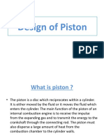 Design of Internal Combustion Engine Piston