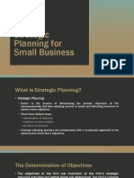 Strategic Planning For Small Business