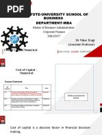 Cost of Capital - Numerical