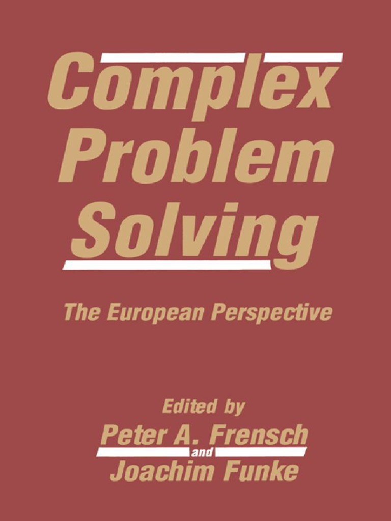 Complex Problem Solving The European Per | PDF | Expert | Theory