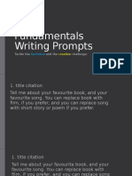 Fundamentals Writing Prompts: Technical