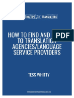 How To Find and Apply To Translation Agencies