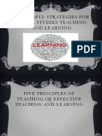Effective Strategies for Social Studies Teaching