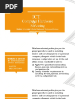 Computer Hardware Servicing: Module 3, Lesson 2: Install Equipment/ Devices and Systems
