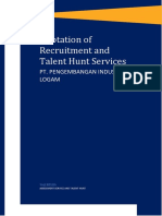 Quotation of Recruitment and Talent Hunt Services: Pt. Pengembangan Industri Logam