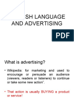 English Language and Advertising