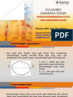 Keseimbangan Statis Mekanisme Mesin