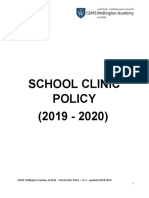 Wek School Clinic Policy 2019-2020