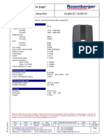 GSM1800 Line Amplifier SLAM-37-18-NF-01: Technical Data Sheet