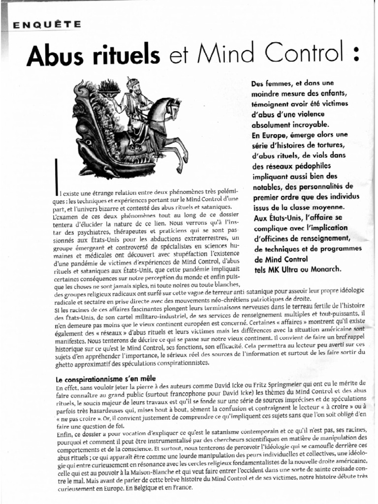 Nexus 52 - Abus Rituels Et Mind Control (2007) | PDF