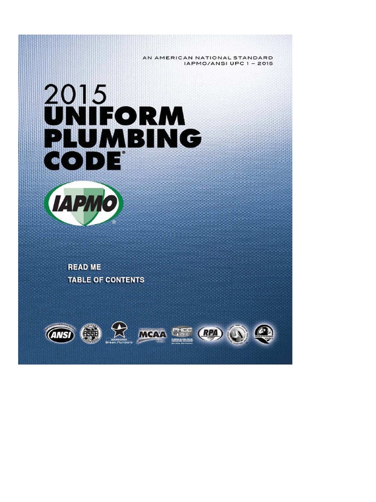 UNIFORM PLUMBING CODE 2015 PDF visual data 5