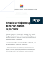 Rituales Relajantes para Tener Un Sueño Reparador