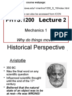 PHYS:1200 Lecture 2: Mechanics 1