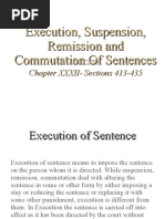 Execution, Suspension, Remission, Commutation