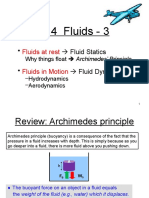 Fluid Statics and Dynamics - Archimedes, Continuity, Bernoulli