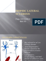 Amyotrophic Lateral Sclerosis: Daga, Joel Andrew BSN 3D