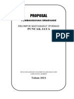 Proposal Pembangunan Draenase POKMAS Puncak Jaya