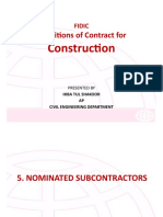 Conditions of Contract For: Construction