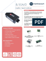 Sga/A & Sga/D: Analogue Strain Gauge Amplifier / Signal Conditioner