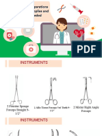 Intraoperative Preparations A. Instruments, Supplies and Equipment Needed