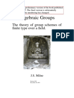 Milne - Algebraic Groups