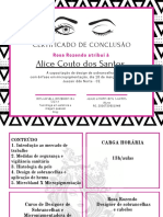 Alice Couto Dos Santos: Certificado de Conclusão