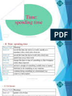 II. Time: Spending Time: Department of Languages (English)