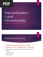 High Performance Liquid Chromatography