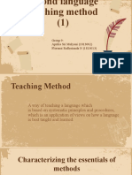 Second language teaching methods