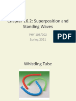 Chapter 16.2: Superposition and Standing Waves: PHY 108/202 Spring 2021